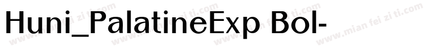 Huni_PalatineExp Bol字体转换